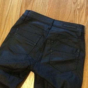 Rock & Republic leather look stretch pants
